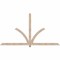 Ekena Millwork Redmond Smooth Timber Gable Bracket, Douglas Fir, 96"W x 52"H x 3 1/2"D x 3 1/2"F, 13/12 Pitch GBW096X52X0404RED00SDF - alternate 1